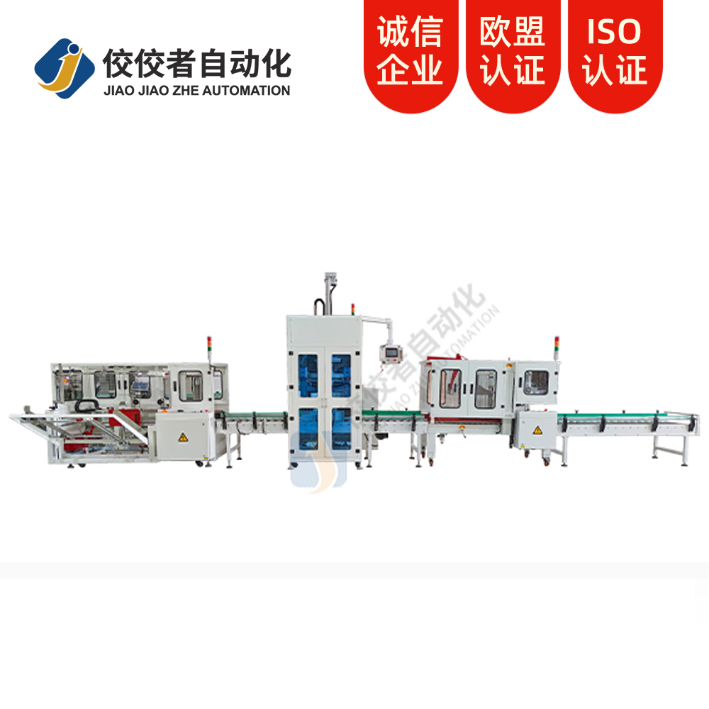 立式開箱+側式裝箱、封箱、捆扎